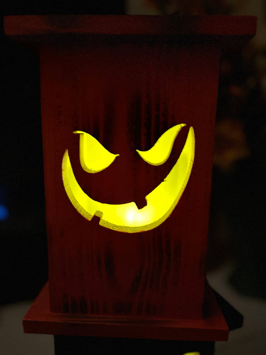 Cedar Halloween Lanterns