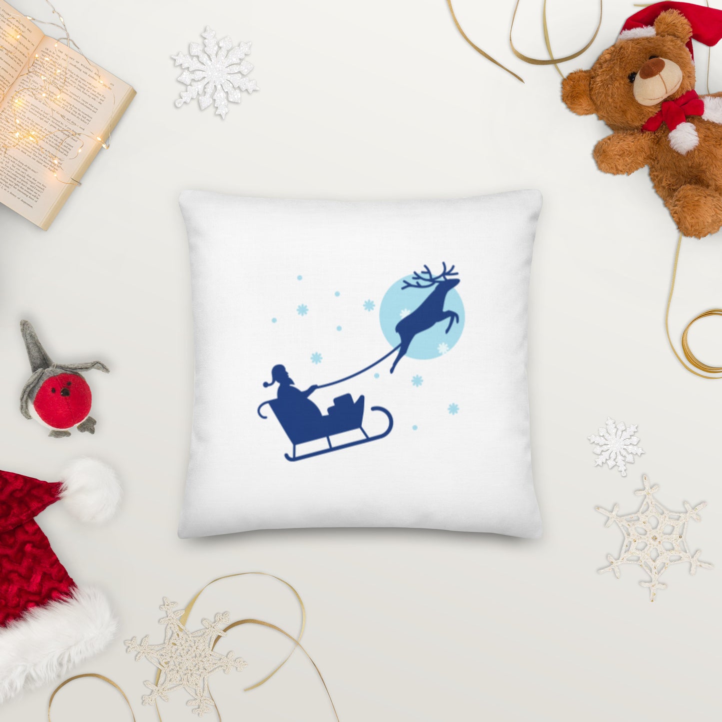 Almohada premium "Trineo de Papá Noel"