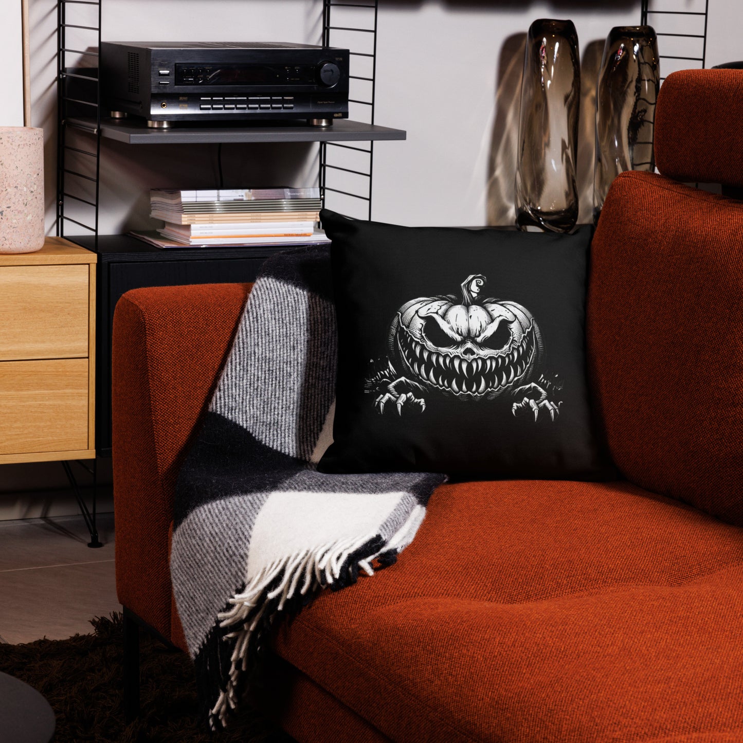Almohada de calabaza aterradora de primera calidad