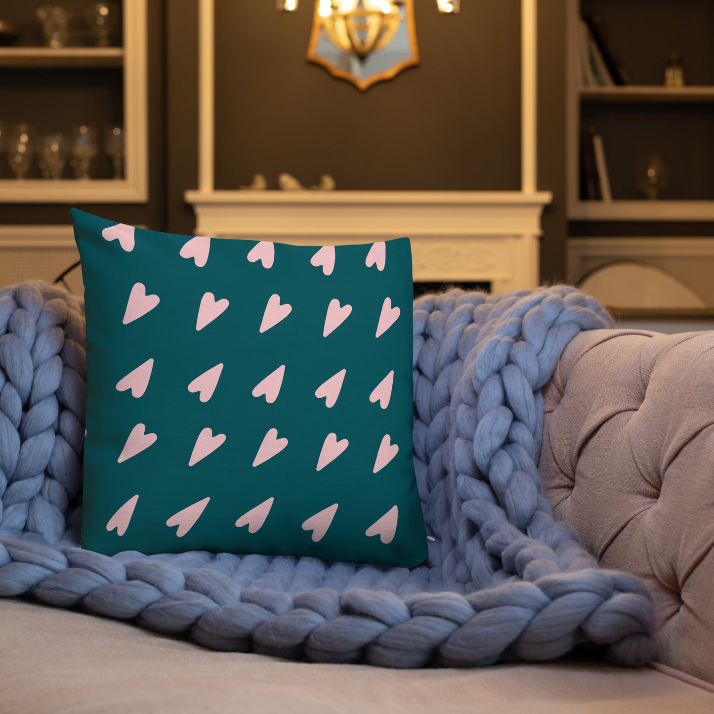Almohada de corazón alargada de primera calidad