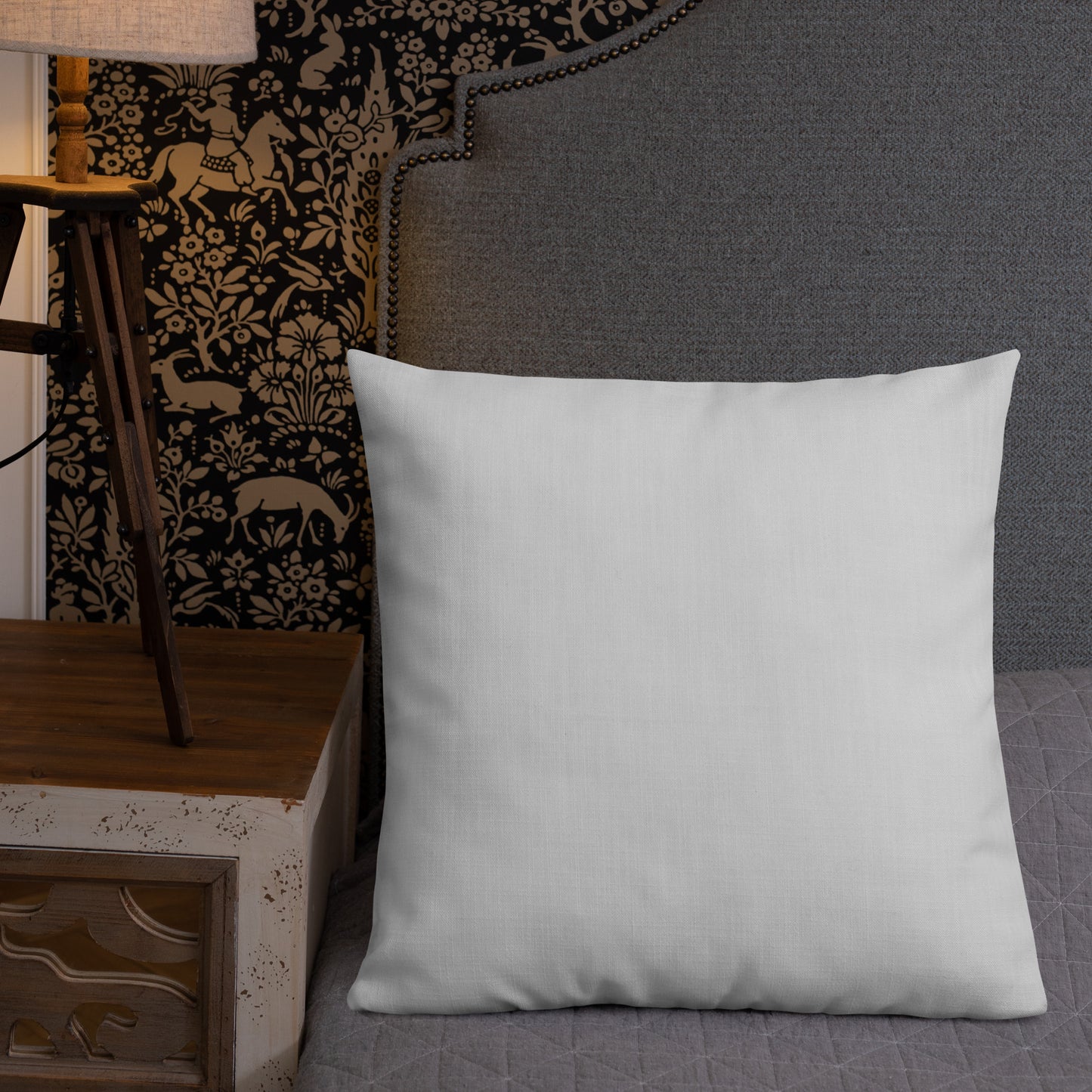 Almohada premium de corazón rosa