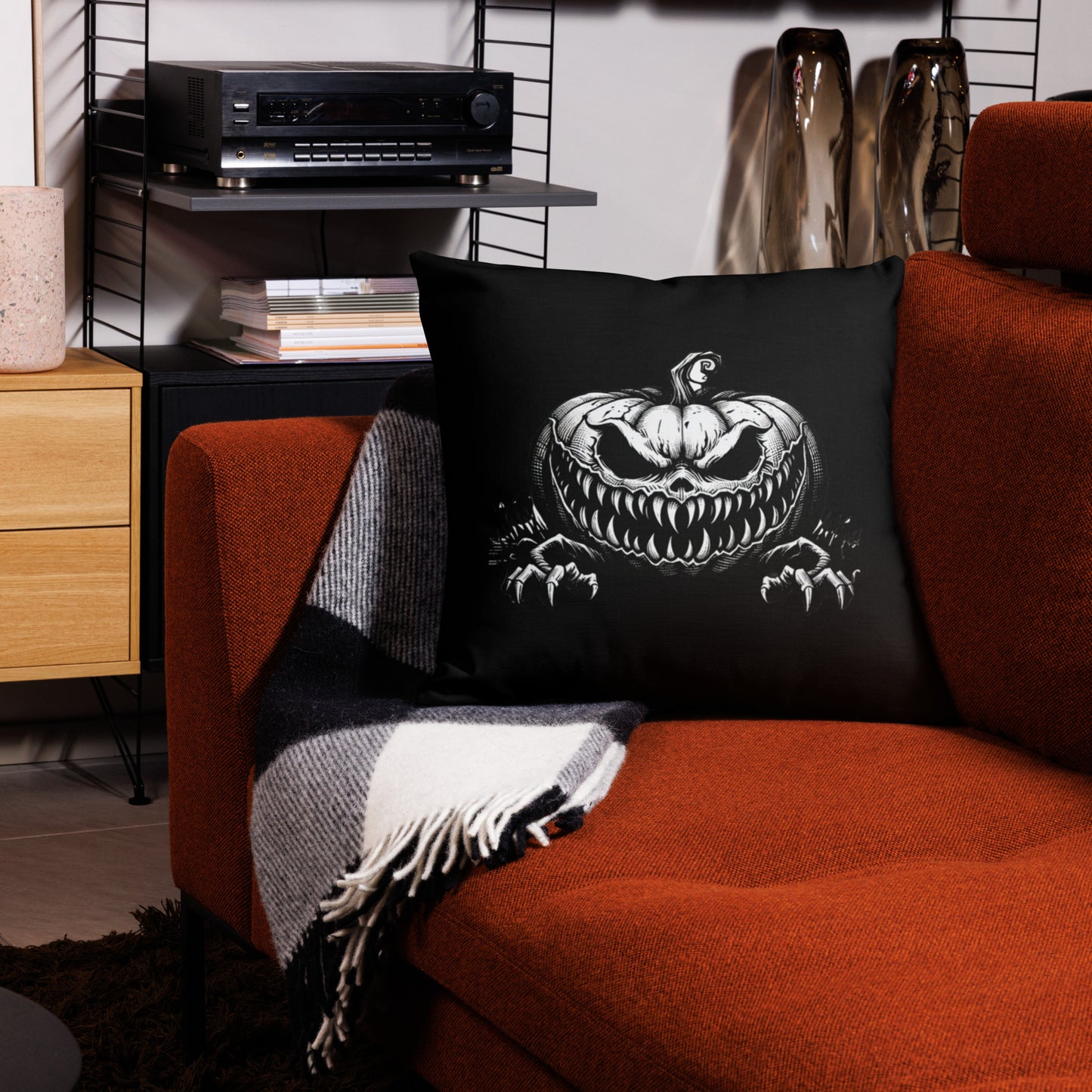 Almohada de calabaza aterradora de primera calidad
