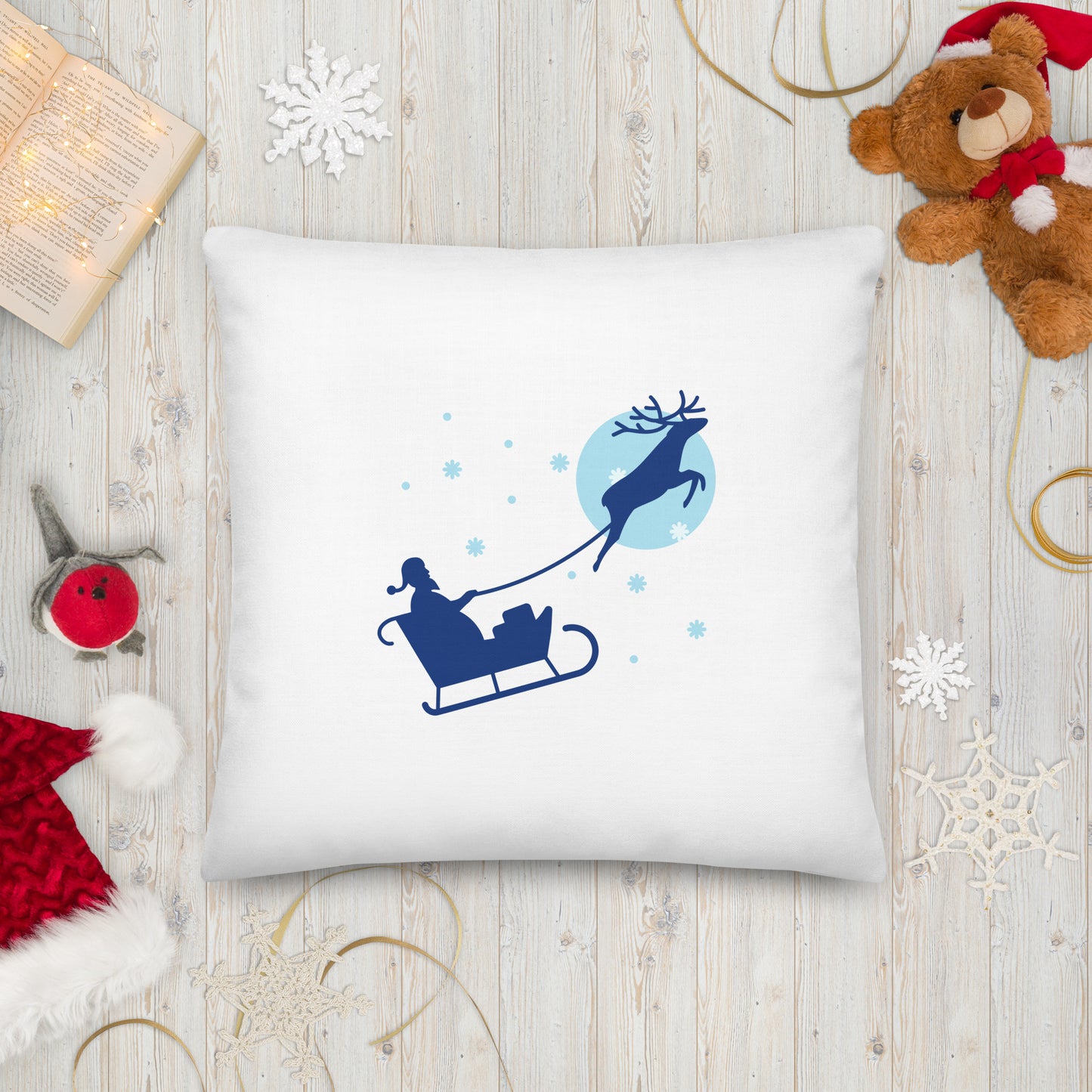 Almohada premium "Trineo de Papá Noel"