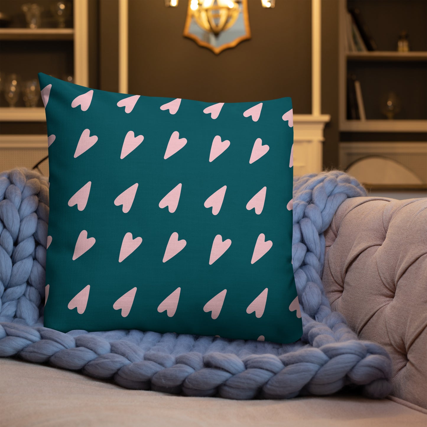 Almohada de corazón alargada de primera calidad