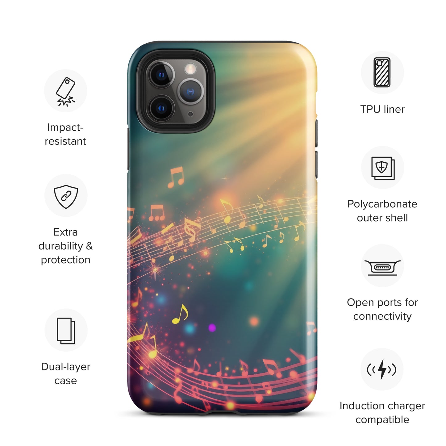 Musical Swirl Tough Case for iPhone®
