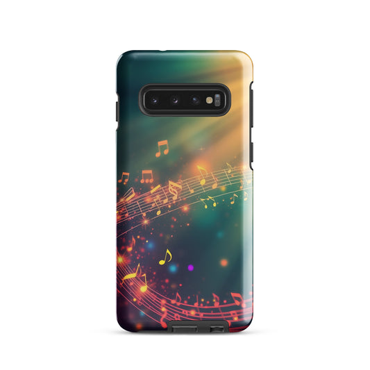 Estuche rígido con diseño de espiral musical para Samsung®
