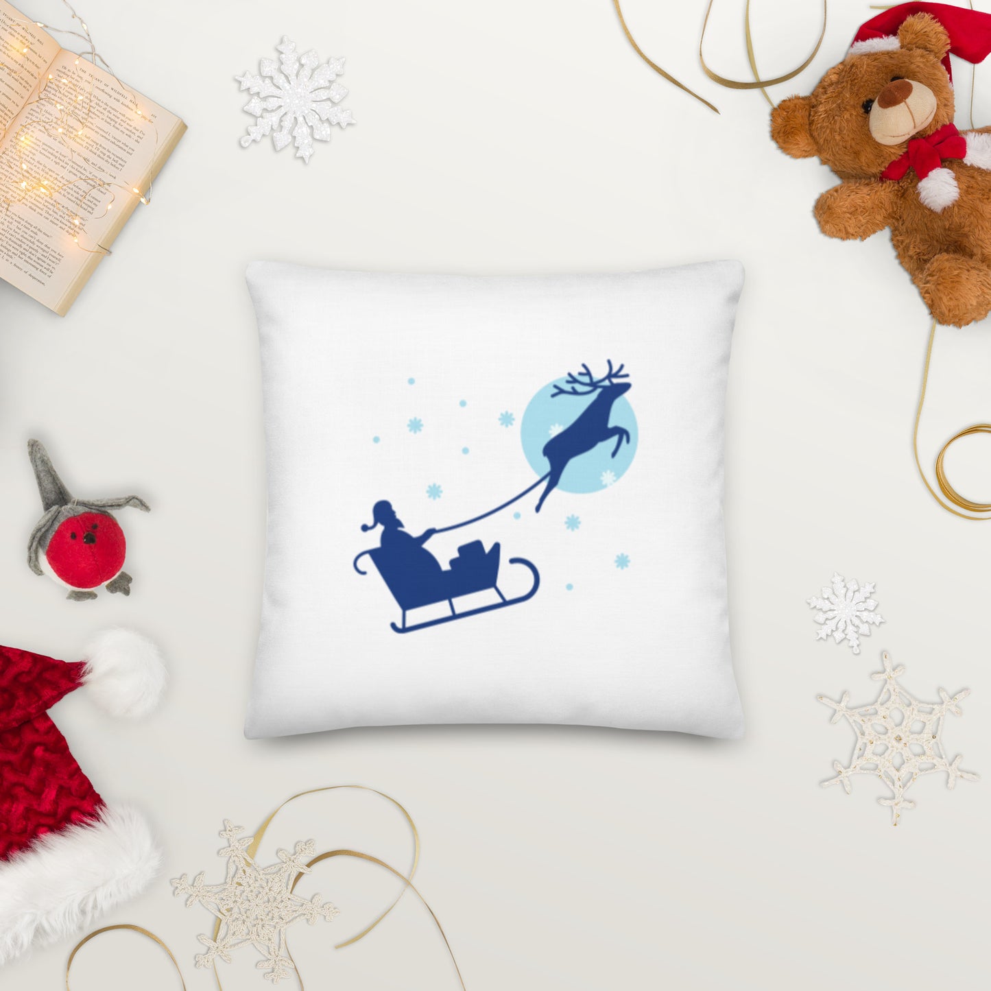 Premium "Santa's Sleigh" Pillow