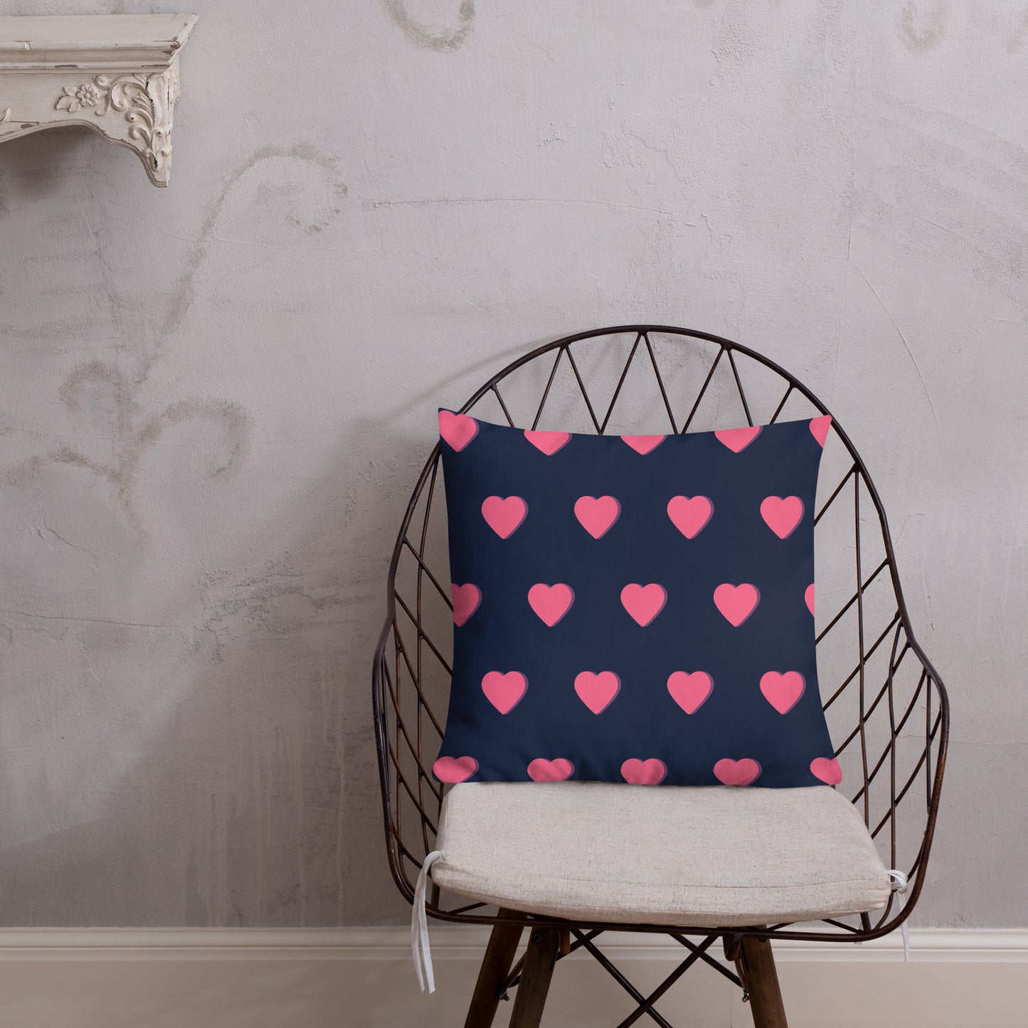 Premium Pink Heart Pillow