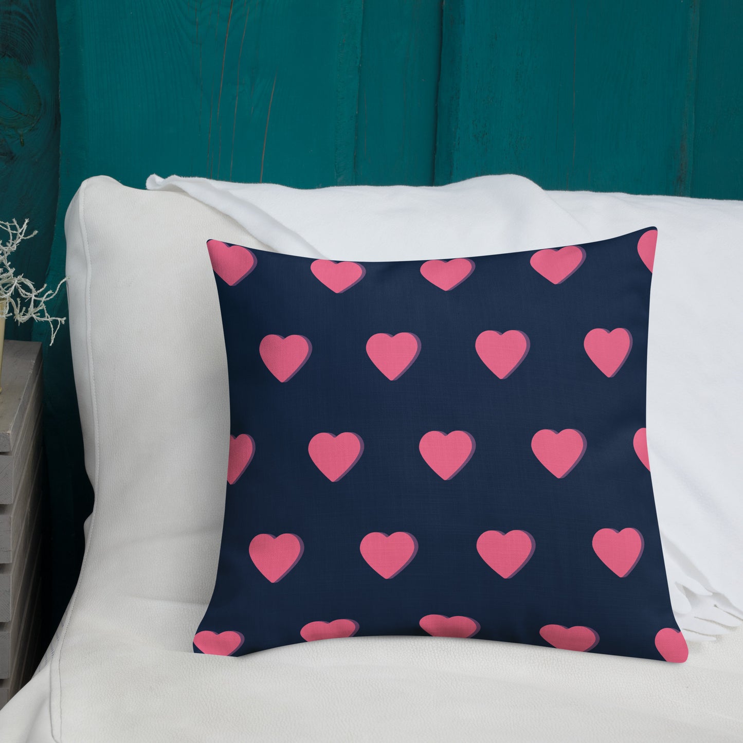 Premium Pink Heart Pillow