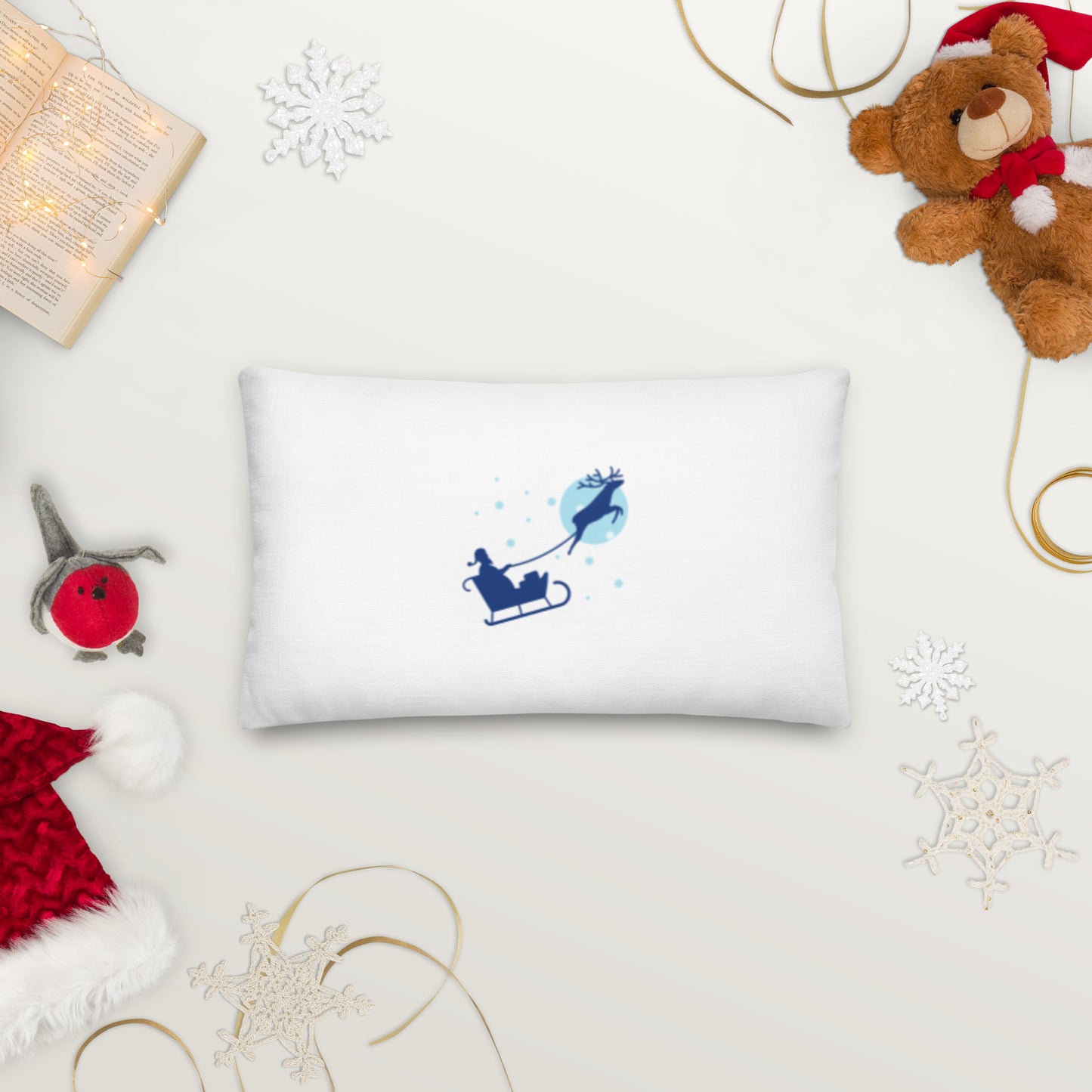 Premium "Santa's Sleigh" Pillow