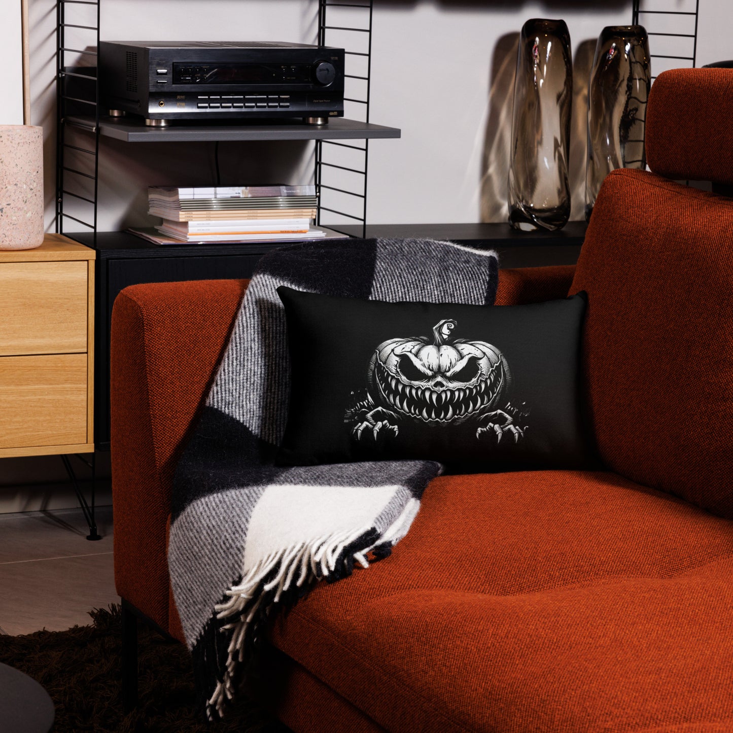 Premium Scary Pumpkin Pillow