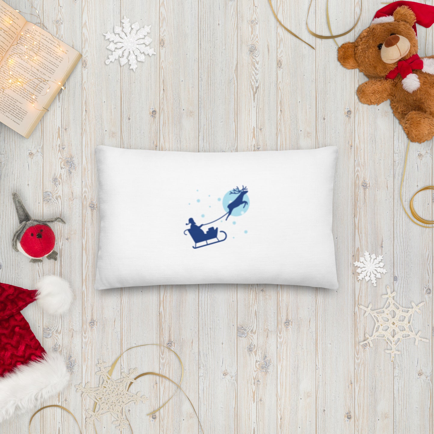 Premium "Santa's Sleigh" Pillow