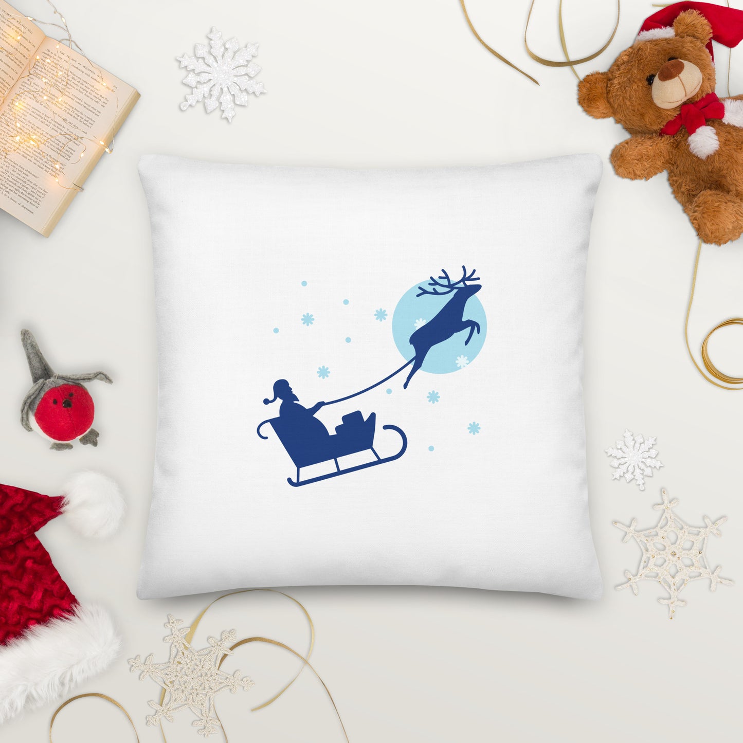 Premium "Santa's Sleigh" Pillow