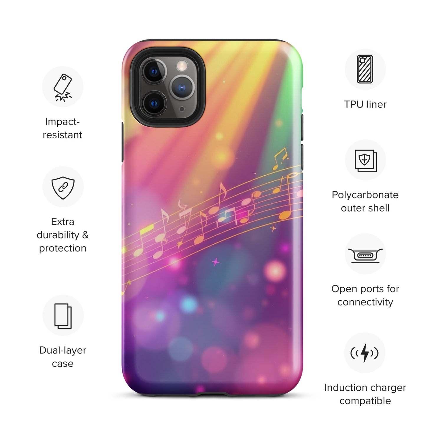 Colorful Musical Clef Tough Case for iPhone®