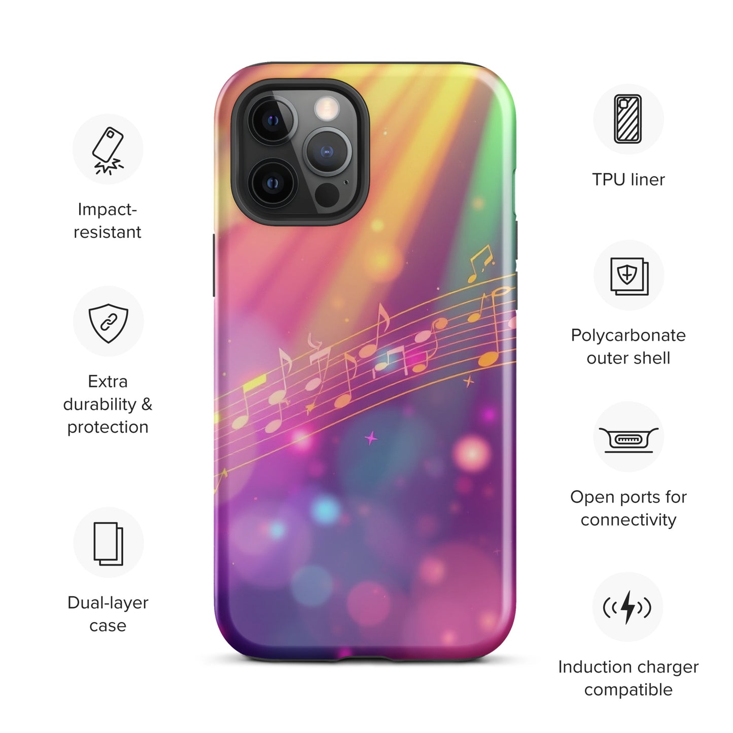 Colorful Musical Clef Tough Case for iPhone®