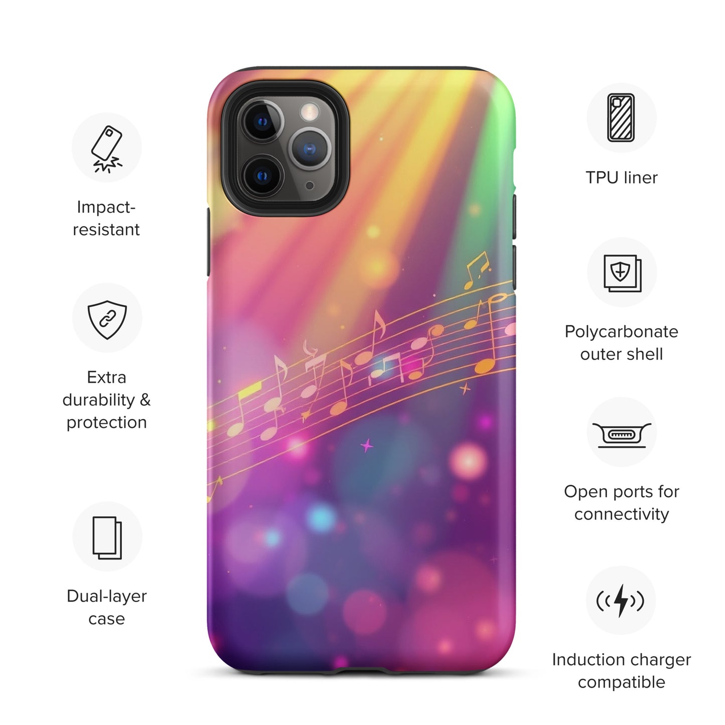 Colorful Musical Clef Tough Case for iPhone®