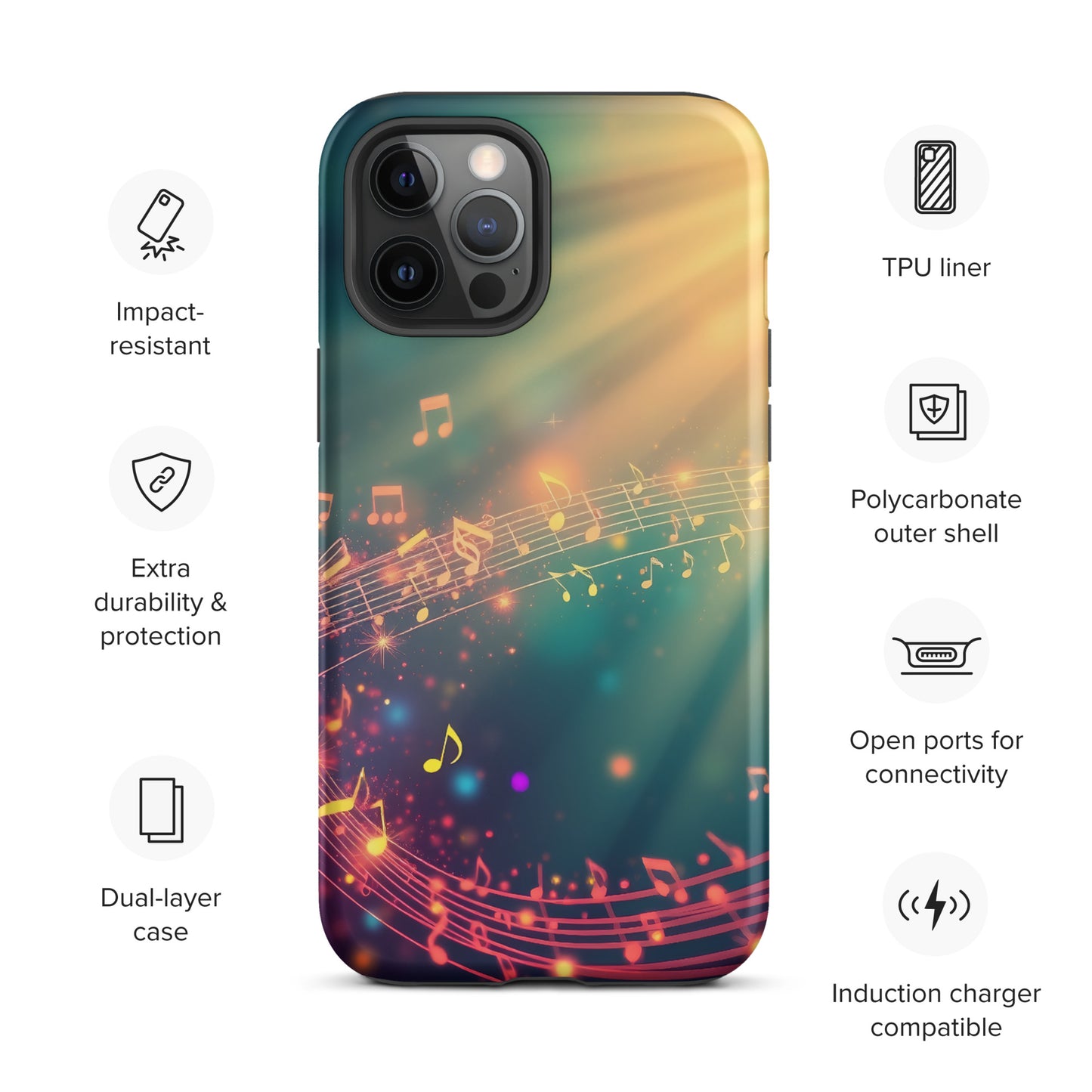 Musical Swirl Tough Case for iPhone®